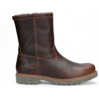Panama Jack Men's Fedro Igloo C10 Leather Biker Ankle Boots in Brown | Size: 13