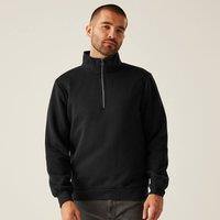 Regatta Men's Pro Quarter Zip Sweatshirt in Black | Size: XL