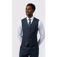Alexandre Silver Label Men's Single Breasted Five Button Tailored Waistcoat in Dark Blue | Size: 40R