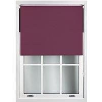 Furnished Aubergine Blackout Roller Blinds - Trimmable Window Shade for Home & Office | Size: 45 cm width x 210 cm drop