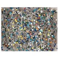 Milward Pins: Straight: Glass-Headed : Assorted: 30 x 0.6mm: 1000 Pieces