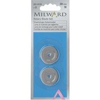 Milward R/BLADE SET 28MM - Rotary Blade Set: 28mm Diameter: 2 Pieces