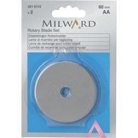 Milward R/BLADE SET 60MM - Rotary Blade Set: 60mm Diameter: 2 Pieces