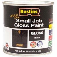 Rustins Small Job Gloss Paint Black 250ml