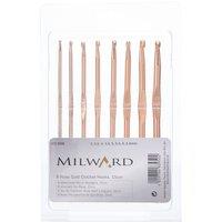 Milward C/HOOK SET ROSE GOLD - Crochet Hook Set: Rose Gold: Set of 8