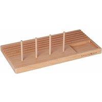 Milward RULER RACK - Ruler Rack with Storage: Beech: 6 Slots