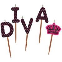 Global Journey Gifts Novelty Cake Candle Set - Diva