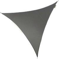 Primrose 5m Triangle Water Resistant Patio Sun Shade 96.5% UV Block Free Rope in Dark Grey