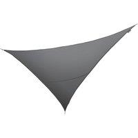 Primrose 6m x 4.2m Triangle Water Resistant Sun Shade 96.5% UV Block Free Rope in Dark Grey