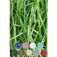 Neel Blue Shredded Tissue Paper, Decorative Gift Packaging Hamper Filler - 100g in Green