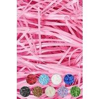 Neel Blue Shredded Tissue Paper, Decorative Gift Packaging Hamper Filler - 200g in Light Pink