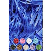 Neel Blue Shredded Tissue Paper, Decorative Gift Packaging Hamper Filler - 100g in Royal