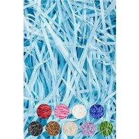 Neel Blue Shredded Tissue Paper, Decorative Gift Packaging Hamper Filler - 100g in Turquoise