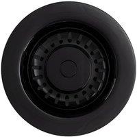 Balterley Kitchen Sink Waste without Overflow, Top Fix Installation, Black