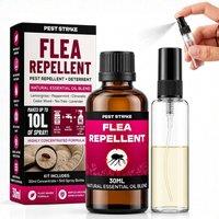 volila Essential Oil Flea Tick & Lice Repellent Makes 10L Pet Safe Spray in Clear | Size: 30ml