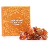 KDMD Orange Jade Gemstone Enchantment LED String Lights for Cozy Decor