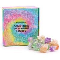 KDMD Gemstone Enchantment LED Lights 20 Crystal Rocks for Cozy Ambiance