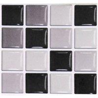KDMD 30 Pcs Mosaic Tile Stickers Self Adhesive Wall Decor MSC068 in Yellow