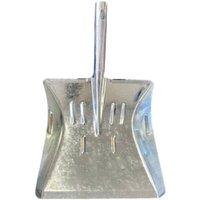 KDMD 9 Inch Hand Coal Shovel Silver Metal for Fireplace Ash Cleaning