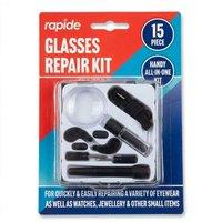KDMD 15 Piece Glasses Repair Tool Kit for Glasses & Sunglasses in Black