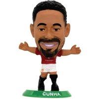 Manchester United FC Matheus Cunha SoccerStarz Football Figurine in Red