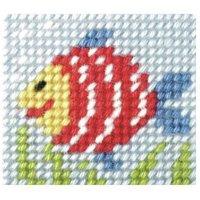 Orchidea EMB KIT RAINBOW FISH - Needlepoint Kit: My First Embroidery: Rainbow Fish