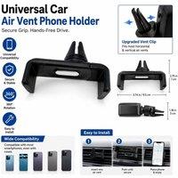 BluCore 360 Rotating Air Vent Car Phone Holder Mount in Black