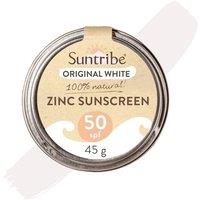 Suntribe Face & Sport Zinc Sunscreen SPF 50 White 45g in Black | Size: 40g