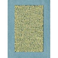 Marbet Denim Patches: with Sequins: Iron-on: 20 x 15cm: Light Blue & Gold | Size: 20 x 15 cm