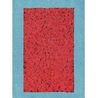 Marbet Denim Patches: with Sequins: Iron-on: 20 x 15cm: Light Blue & Red | Size: 20 x 15 cm