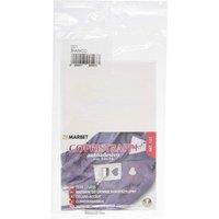 Marbet S/A REPAIR FABRIC - Repair Fabric: Self-Adhesive: 16 x 10cm: White in Blue | Size: 16 x 10 cm
