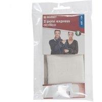 Marbet ACRYLIC CUFFS PK2 - Acrylic Cuffs: 14 x 7cm: White | Size: 14 x 7 cm