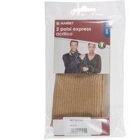 Marbet ACRYLIC CUFFS PK2 - Acrylic Cuffs: 14 x 7cm: Beige | Size: 14 x 7 cm