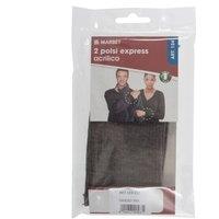 Marbet ACRYLIC CUFFS PK2 - Acrylic Cuffs: 14 x 7cm: Dark Grey Marl | Size: 14 x 7 cm