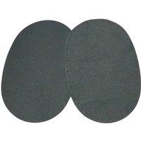 Marbet Mini Patches: Iron-On: Microfiber Suede: 13 x 8.5cm: Light Grey | Size: 13 x 8.5 cm