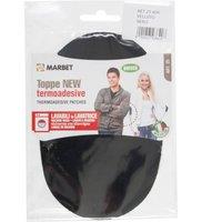 Marbet CORD PATCHES PK2 - Patches: Iron-On: Cord: 15 x 10cm: Black | Size: 15 x 10 cm