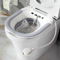 NESTLUNE Foldable Hanging Toilet Sitz Bath for Postpartum in White