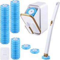 NESTLUNE isposable Toilet Brush Set Wall Mounted Toilet Bowl in White