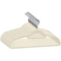 KORVIXA 30 Pack Beige Velvet Hangers - Non-Slip | Size: 0.6m2
