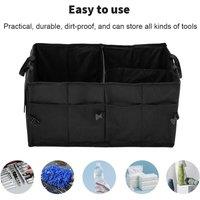 KORVIXA Car Boot Organiser Foldable Portable in Black | Size: 900mm