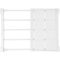 FLAVORA 30-40cm Extendable Under Sink Kitchen Storage Rack in White | Size: 0.6m2