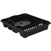 FLAVORA MIDNIGHT BLACK Large Kitchen Dish Drainer Rack | Size: 0.6m2