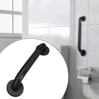 NESTLUNE 2pc Bathroom Non-Slip Grip Shower Grab Bar Safe Handle Handrail in Black