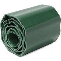 NESTLUNE 9m*15cm Flexible Lawn Edging Garden Border Plastic Landscape Edge in Green | Size: 100 cm x 15 cm