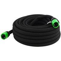 FLAVORA 15m Soaker Hose Leaky Porous Pipe for Watering Garden in Black | Size: 100g