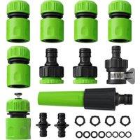 FLAVORA Garden Hose Connector Set Nozzle Hose Pipe in Green | Size: 100g