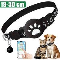 PAWNORA Pet Tracker Collar Finder GPS Smart Anti-Lost Real Time Tracking in Black