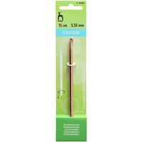 Pony CL C/HK AL 15CMX5.50 - Crochet Hook: Interchangeable: Salmon: 15cm x 5.50mm