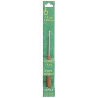Pony C/HK W/BAMB 3.50 - Crochet Hook: Aluminium with Bamboo Handle: 14cm x 3.50mm