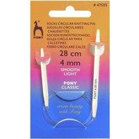Pony CIRC K/P 28CMX4.00 - Knitting Pins: Circular: Fixed: Sock: 28cm x 4.00mm